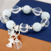 Cat Charm Stretch Beaded Bracelet